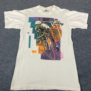 Vintage Tennessee River Gold T Shirt Mens M S Scotty Tinley Road Racing Cycling